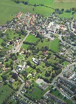 Stanford from the air, July 2001, thanks to Mark Bush